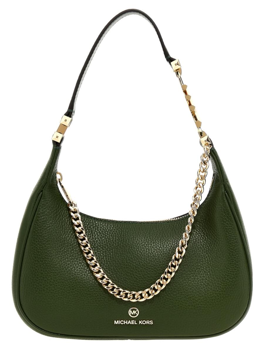 Michael Kors Green Leather Piper Bag