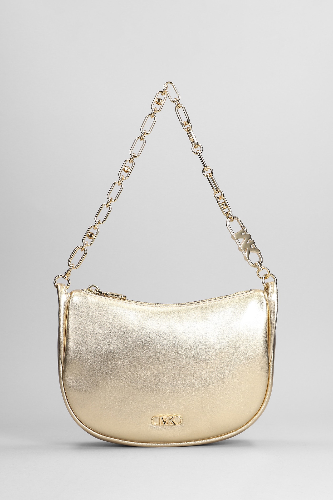 Michael Kors Kendall Shoulder Bag In Gold Leather